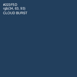 #223F5D - Cloud Burst Color Image