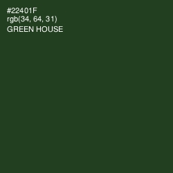 #22401F - Green House Color Image