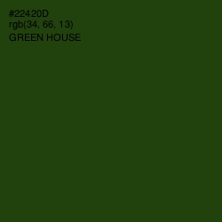 #22420D - Green House Color Image