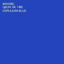 #2245BC - Cerulean Blue Color Image