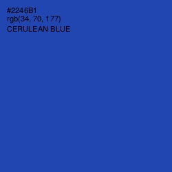 #2246B1 - Cerulean Blue Color Image