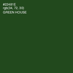 #22481E - Green House Color Image