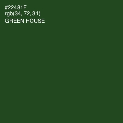 #22481F - Green House Color Image