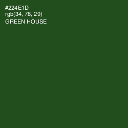 #224E1D - Green House Color Image