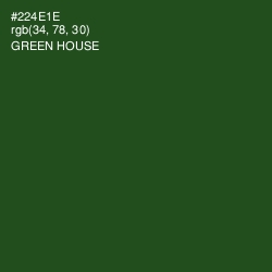 #224E1E - Green House Color Image