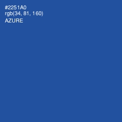 #2251A0 - Azure Color Image