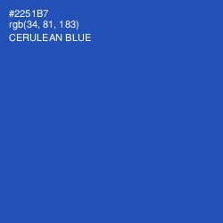 #2251B7 - Cerulean Blue Color Image