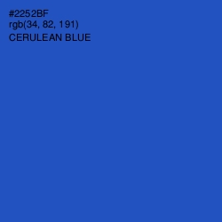 #2252BF - Cerulean Blue Color Image