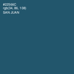 #22566C - San Juan Color Image