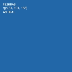 #2268A8 - Astral Color Image