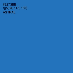 #2273BB - Astral Color Image