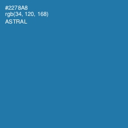 #2278A8 - Astral Color Image