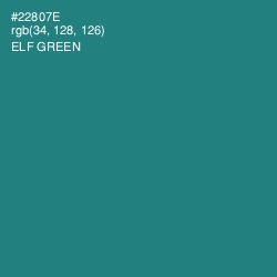 #22807E - Elf Green Color Image