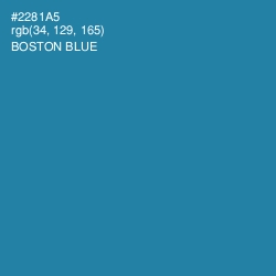 #2281A5 - Boston Blue Color Image