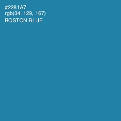 #2281A7 - Boston Blue Color Image