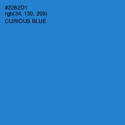 #2282D1 - Curious Blue Color Image