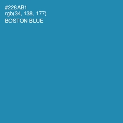 #228AB1 - Boston Blue Color Image