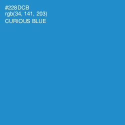 #228DCB - Curious Blue Color Image