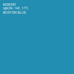 #228EB1 - Boston Blue Color Image