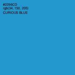 #2296CD - Curious Blue Color Image