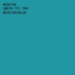 #2297A4 - Boston Blue Color Image