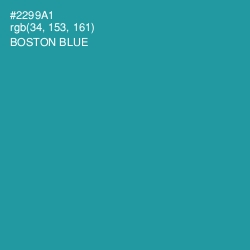 #2299A1 - Boston Blue Color Image