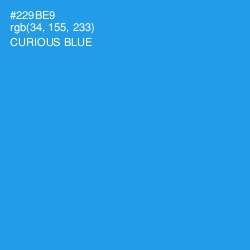 #229BE9 - Curious Blue Color Image