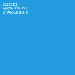#229CDE - Curious Blue Color Image