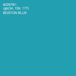 #229FB1 - Boston Blue Color Image