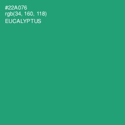 #22A076 - Eucalyptus Color Image