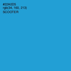 #22A0D5 - Scooter Color Image