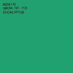 #22A170 - Eucalyptus Color Image