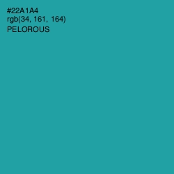 #22A1A4 - Pelorous Color Image