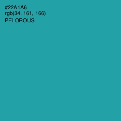 #22A1A6 - Pelorous Color Image