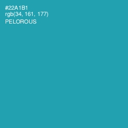 #22A1B1 - Pelorous Color Image