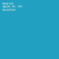 #22A1C5 - Scooter Color Image