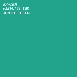 #22A38B - Jungle Green Color Image