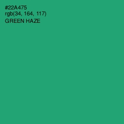 #22A475 - Green Haze Color Image