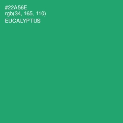 #22A56E - Eucalyptus Color Image