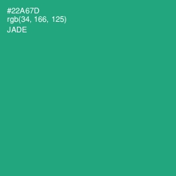 #22A67D - Jade Color Image