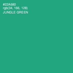 #22A680 - Jungle Green Color Image