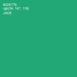 #22A776 - Jade Color Image
