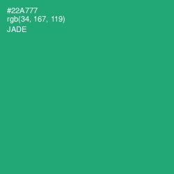 #22A777 - Jade Color Image