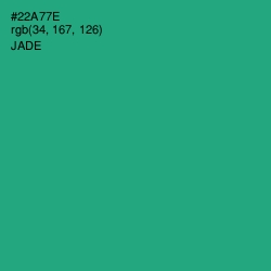 #22A77E - Jade Color Image