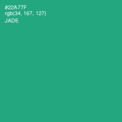 #22A77F - Jade Color Image