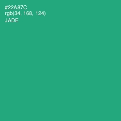 #22A87C - Jade Color Image