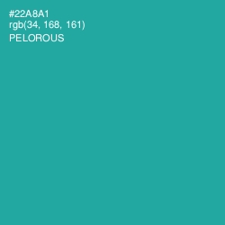 #22A8A1 - Pelorous Color Image