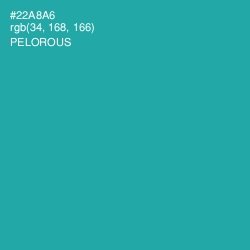 #22A8A6 - Pelorous Color Image