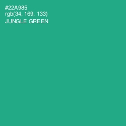 #22A985 - Jungle Green Color Image