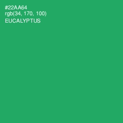 #22AA64 - Eucalyptus Color Image